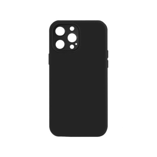 Capa de Silicone com Moldura de Câmera para Apple iPhone 14 Pro Preto